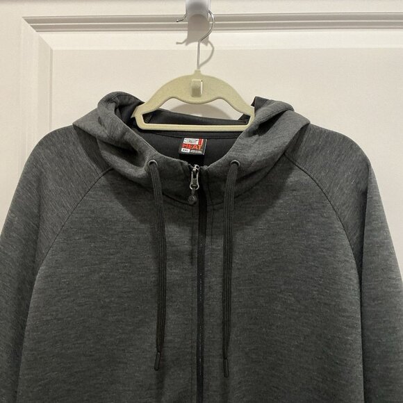32 Degrees Full Zip Hoodie XXL Grey Black Zipper & Pockets Stretch Material - Picture 2 of 8